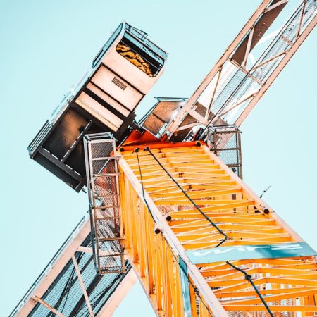 Low Angle Photography of Tower Crane